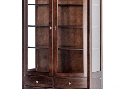 Wohnzimmer Möbel Klassische Vitrine Holz Glas Glasschrank Schrank Vitrinen Neu